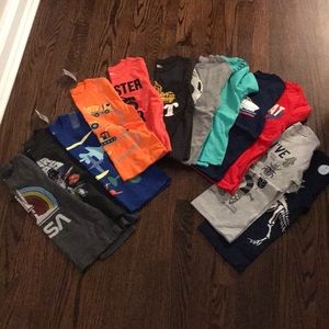 Toddler Boys 5T Short Sleeve T-shirts (12 pack)